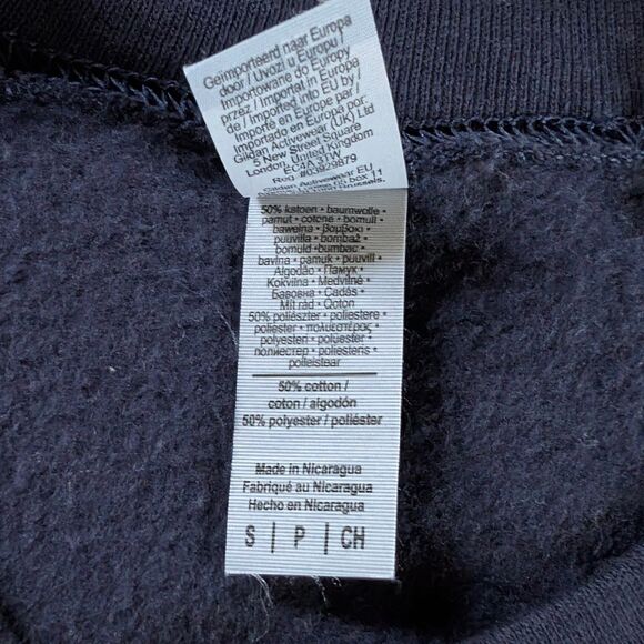 The Beatles Abbey Road Album Embroidered Sweatshirt Unisex Small Navy Blue - Picture 5 of 7